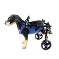 Itin lengvas aliuminio šunų vežimėlis užpakalinėms kojoms Ekologiškas atspindintis tinklelio liemenė Gyvūnų reabilitacijos vaikščiojimo pagalba (Blue,Wheelchair&Xs)