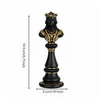 Chess-Themed Decorative Figurine Elegant Statue Giftable juoda