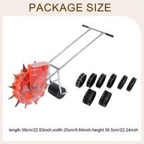 Corn And Garden Seed Drill, Spreader for Various Crops Flowers, Manual Drill black