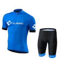 CUBE Team Club Short Sleeve Cycling Jersey Road Bike Roller Skating Sports 120CM