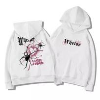 25 Autumn Winter Best-selling Trend Spider Print Men Women Hooded Sweatshirt Daily Outdoor Vacation Casual Loose Warm Sportswear M