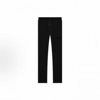 Essentials Season 8 Flocked Relaxed Fit Sweatpants SS22 Streetwear Straight Leg Pants XXS white