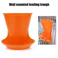 Plastic Piglet Feeder Trough Wall Mounted Feed Bowl For Pig Rabbits Chicks Farming Livestock Equipment And Small Animal Farm 1PCS
