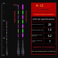 1vnt Super Bright LED Fishing Smart plūdinis viršus Šviečiantis naktinės žvejybos plūdinis viršus cr425 baterija A12-No color change red