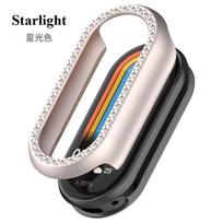Deimantinis apsauginis dėklas Xiaomi Mi Band 9/8, Dangtelio apsauga, PC korpusas MiBand 8/9 Pro dėklui, Madingi priedai Mi Band 9 gray