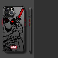 Marvel Venom Deadpool TPU telefono dėklas, skirtas iPhone 11 16 Pro 16e 14 13 Pro 15 12 Mini XS 11 Pro Max XR iPhone 15 Pro Max black