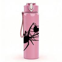 1PC Long Leg Spider Insect Sketch Print 750ml Color Plastic Sports Water Bottle Leakproof Flip Straw Lid Suitable for Sports Office Home Use