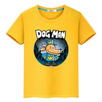 marškinėliai vaikams berniukui 10 metų Dog Man drabužiai mažam vaikui mergaitei 100% medvilnė Anime Trumpas Kawaii Viršūnės pasididžiavimo marškinėliai y2k vaikiški drabužiai mergaitėms 140 black