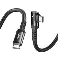 Thunderbolt 4 240W Greitas 8K 40Gbps Duomenų Suderinamas su iPhone iPhone 0,5 m Stačiakampio Kabelis, Įkrovimas, Palaikymas, Perdavimas, Type-C ir Type-C Kabelis, juoda
