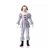 Halloween, clown soul suit Penny Wise funny scary clown party costume XL gray