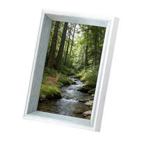 8 Inch Resin Photo Frame for Home Office Decor Modern Tabletop Wall Display 15.3 x 20.4 cm Resin Picture Stand gray