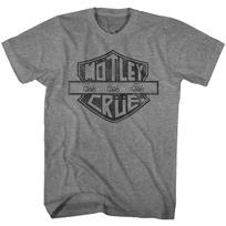 Motley Crue MC Sign Graphite Heather Adult T-Shirt L gray