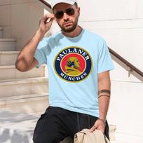 PAULANER MUNCHEN 2026 fashion heavyweight hot selling retro printed pattern fun round neck T-shirt for daily comfort XS beige