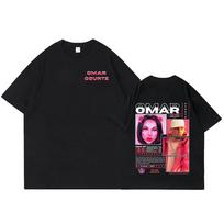 Omar Courtz Pirmoji Muzika Marškinėliai Vyrams Moterims Drabužiai Hip Hop Mada Marškinėliai Laisvalaikio Medvilniniai Trumpomis Rankovėmis Marškinėliai Viršutiniai Drabužiai Streetwear M black
