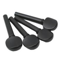 4 vnt./rinkinys smuiko derinimo kuoliukai, mediniai derinimo kuoliukai, atsarginės dalys, instrumentas smuiko stygoms, smuiko kuoliukai, menai ir amatai M black