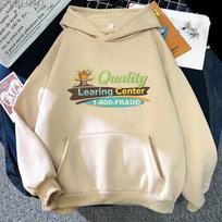 Quality Learing Center Sweatshirts 800 Fraud Funny Humor Pop Culture Hoodies Unisex High Street Loose Clothes Trendy Casual Tops XXXL chaki