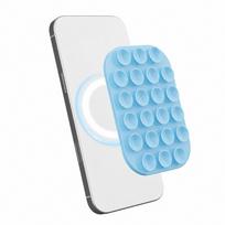 Portable Magnetic Suction Cup Mount Silicone Phone Holder Bestseller Phone Stand  Videos mėlyna
