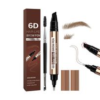 6D hair-like realistic eyebrow pencil, with a soft and smooth lead that allows for precise, natural-looking strokes Brown brown