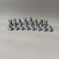16 Pcs Viking Epic Vintage Metallic Nordic Chess Collectible Set Desktop Decorative Ornaments