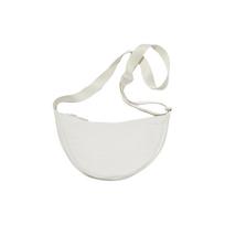UNIQLO Polyamide Dumpling Bag , Crossbody Bag Regular Unisex (Unisex) Crossbody Bags UQ464484000 Size: one size Package: 1 white