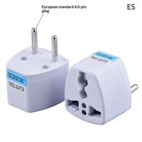 Universal International Travel Plug Adapter Multifunction Au Uk Us To Eu Type E/F France Spain Ac Electrical Socket A3 white