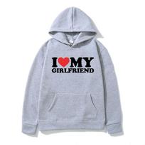 Juokingi Aš Myliu Savo Merginą Hoodies Vyrams Moterims Y2k Hoodie Streetwear Su Gobtuvu Palaidinės Megztiniai Unisex Sportinis Kostiumas Drabužiai M white