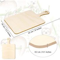 Hot-Selling Wooden Paddle-Shaped Cutting Board: DIY Hanging Tag & Home Decor