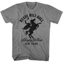 Sleepy Hollow New York Graphite Heather T-Shirt 2XL gray