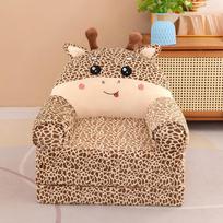Nuimamas plaunamas animacinis sulankstomas sofa vaikams Cover Only - No Filling beige