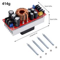 1200W/1500W/1800W 20A/30A/40A DC-DC Boost Converter Step Up Power Supply Module 10-60V to 12-90V Adjustable Voltage Charger