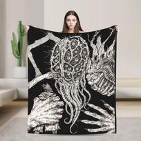 Bloodborne Dark Souls Blanket  Warm Soft Print Plush Throw Blanket For Girls Boys Couch Chair Flannel Bedspread Bed Cover 40x50in gray