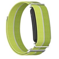 Breathable Nylon Band for Garmin CIRQA 22mm Sliding Metal Buckle Smart Band Sport Replacement Watch Straps for Men & Women žalia