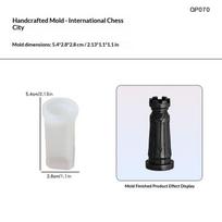 3D Nternational Chess Silicone Mold Queen King Candle Mold Diy Aromatherapy Gypsum Epoxy Resin Crafts Soft Mold A1 white