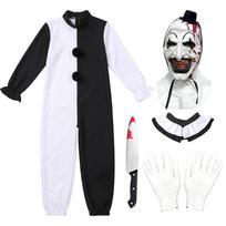 Soul-breaking clown mask, Halloween costume, popular makeup prop for masquerade parties Cos 150cm white