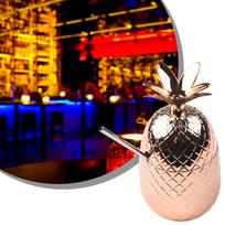 Copper Mugs Fruits Cup Pineapple Sippy Cocktail Glasses Cup Fashion Straw-Cups varis