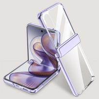 Su grūdinto stiklo apsauginiu telefono dėklu Xiaomi Mix Flip 2 flip2, su spyruokliniu vyriu, visapusiška kameros apsaugos dangteliu For Xiaomi Mix Flip2 gray