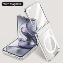 Su grūdinto stiklo apsauginiu telefono dėklu Xiaomi Mix Flip 2 flip2, su spyruokliniu vyriu, visapusiška kameros apsaugos dangteliu For Xiaomi Mix Flip2 gray