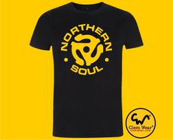 NORTHERN SOUL tee tshirt T-shirt unisex men's ladies Keep The Faith Wigan Casino Dance tee Retro gift organic climate neutral Fair Trade S yellow