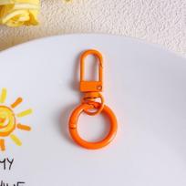 Candy Color Snap Lobster Clasp Hooks Split Ring DIY Jewelry Buckle Connector  DIY Jewelry oranžinė