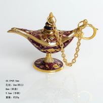 Hot-Selling Creative Magic Lamp Retro Magic Wishing Lamp Metal Craft Decoration 44.5*69.5mm violetinė