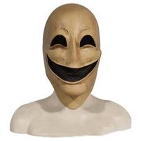 Hot-selling Halloween horror masks: Stone Mutant, Faceless Man, Devil – latex headgear for pranks and scares Smiling mask