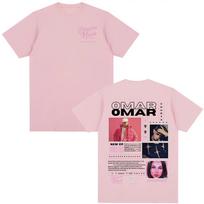 Hot Omar Courtz Primera Musa Tour Album Poster Graphic Print T-Shirt Men Women Streetwear Hip Hop Fashion Casual Cotton Short Sleeve Summer New Tee XXXL įvairiaspalvis