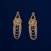 Hot Selling Floral Zirconia Earrings: Long, Multi-layered Flower Dangle Jewelry for Women – Ideal Festival Gifts