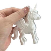 Keychain Pendant Heart-Shaped Metal Lobster Clasp Smooth Open Close Pink Pearlescent Unicorn 3D Printed Bag Pendant balta