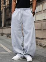 Men's Heavyweight Loose Straight-Leg Joggers - Hot-Selling Casual Wide-Leg Sweatpants S