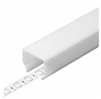 LED juostos profilio dangtelis E7 CLICK, baltas, 1m