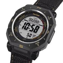 CASIO PRO TREK serija 100 metrų atsparumas vandeniui krypties barometrinio aukščio temperatūros rodymas saulės energija Kvarcinis plastikinis dirželis vyriškas laikrodis pilkas di PRG-69B-1