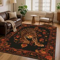 Vintažinis persiškas leopardas svetainės kilimas didelis plotas sofos kavos staliukai neslystantys dekoratyviniai kilimėliai Amerikietiški namai prieškambario kilimėliai 160cm x 200cm