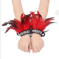 Hot Selling Items, Pearl Feathers, Scarf and Shawl, Wristband Accessories, Holiday Party Costumes, Halloween Decorations red