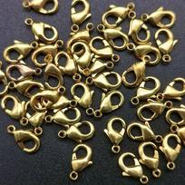 DIY Pure Copper Color-Preserving Necklace & Bracelet Lobster Clasp - Simple Fashion Jewelry Accessories Length 15mm black
